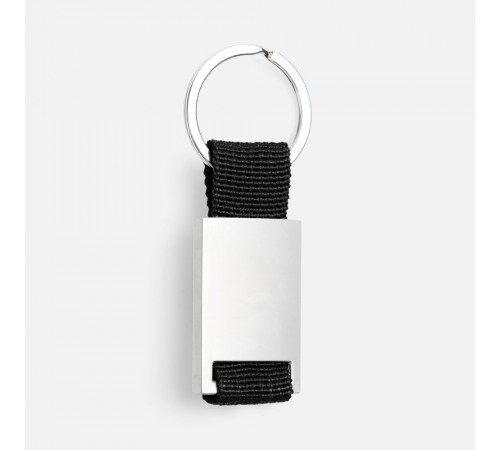 Брелок Inlet с тканевой вставкой, черный