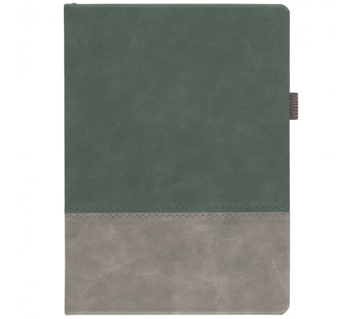 Ежедневник Horizon, недатированный, серый с зеленым