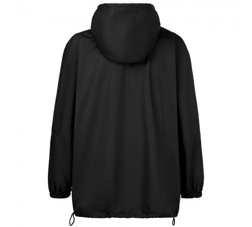 Дождевик-анорак Hard Work, укороченный, черный, единый размер