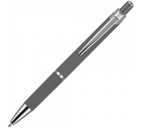 Ручка шариковая Chromos Soft Touch, серая