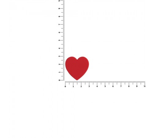 Джибитс из ПВХ «Сердце», красный