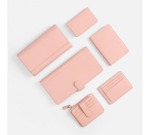 Картхолдер на молнии Unison, розовый