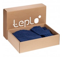 Набор Nordkyn с шарфом, синий меланж