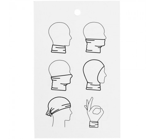 Многофункциональная бандана Dekko, черная