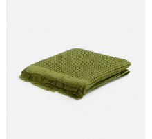 Плед вафельный Elenglect, зеленый