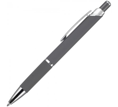Ручка шариковая Chromos Soft Touch, серая