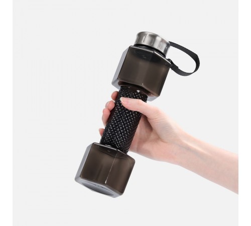 Бутылка для воды Hantelis, черная