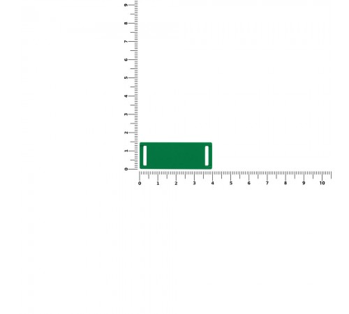 Лейбл из ПВХ Kova, зеленый