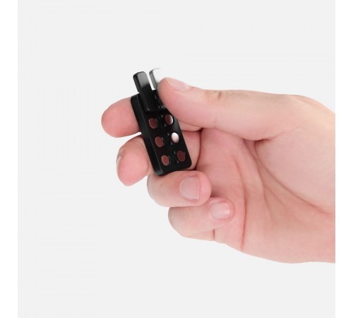 Антистресс-кликер Clacky, черный с серебристым