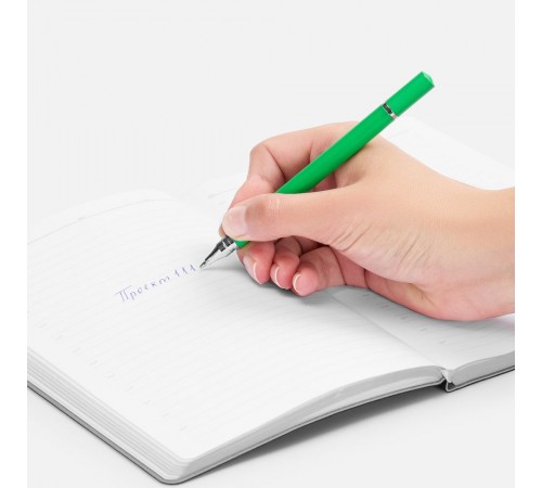 Ручка шариковая и вечный карандаш Diptych, зеленая