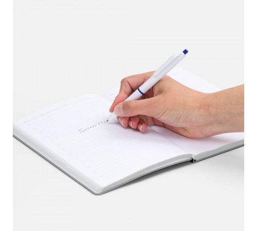 Ручка шариковая Bright Pop, белая с синим