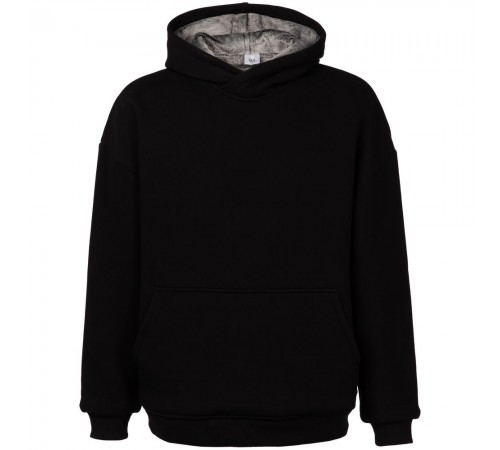 Худи Furry Oversize, черное
