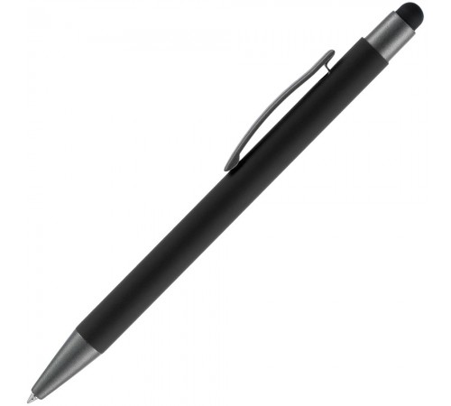 Ручка шариковая Atento Soft Touch Stylus со стилусом, черная