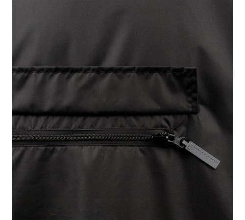 Дождевик-анорак Hard Work, укороченный, черный, единый размер