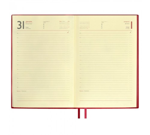 Ежедневник Merida, датированный, красный