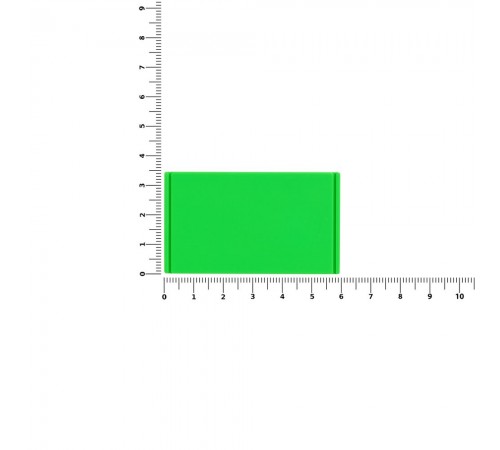 Лейбл из ПВХ Dzeta, M, зеленый неон