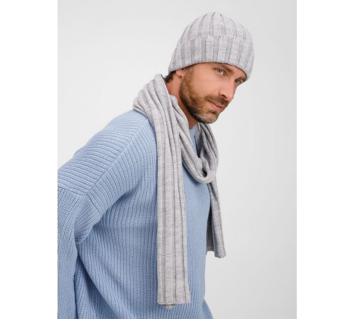 Шарф Metelitsa, серебристо-серый меланж