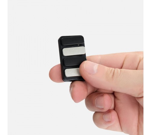 Антистресс-кликер Clacky, черный с серебристым