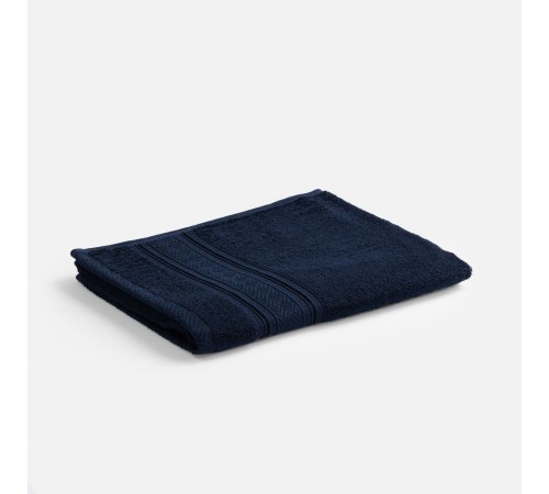 Полотенце махровое Terrychic, среднее, темно-синее