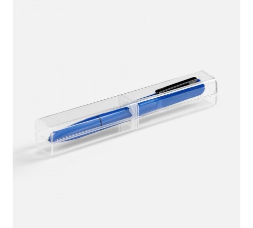 Ручка шариковая Lucenti с подсветкой логотипа, в футляре, синяя