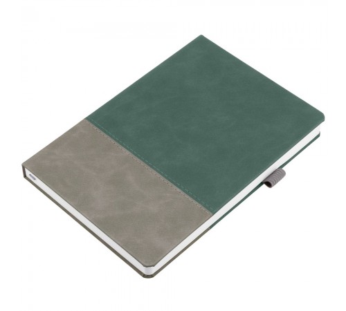 Ежедневник Horizon, недатированный, серый с зеленым