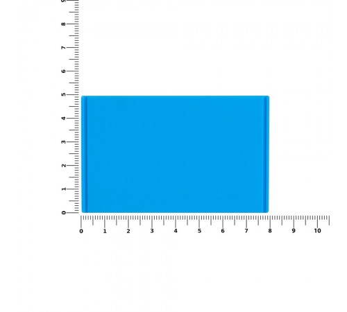 Лейбл из ПВХ Dzeta, XL, голубой