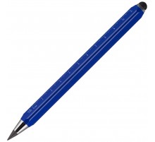 Вечный карандаш Quarta со стилусом и уровнем, синий