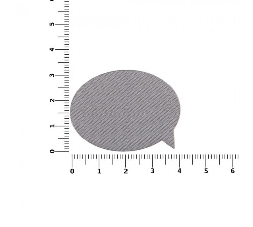 Наклейка тканевая Lunga Bubble, M, серая