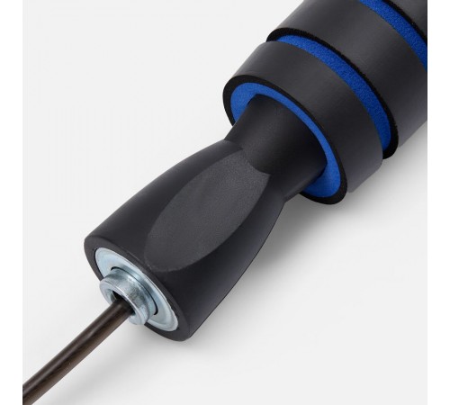 Беспроводная скакалка Silentino, черная с синим