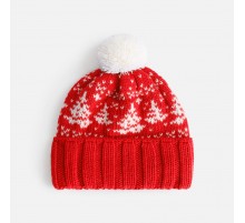 Шапка Holidale, красная с молочным