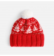 Шапка Holidale, красная с молочным