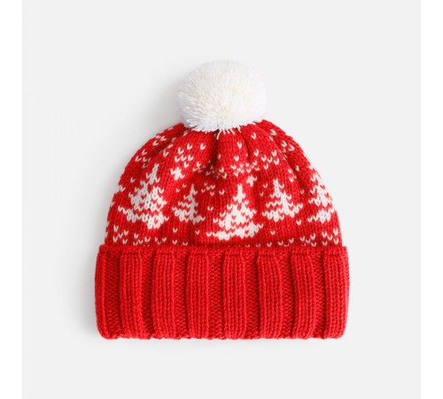 Шапка Holidale, красная с молочным