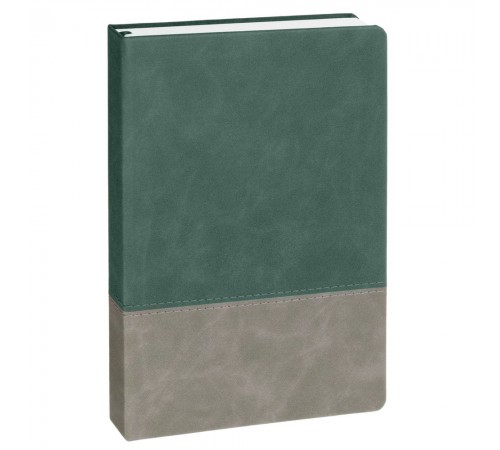 Ежедневник Horizon, недатированный, серый с зеленым