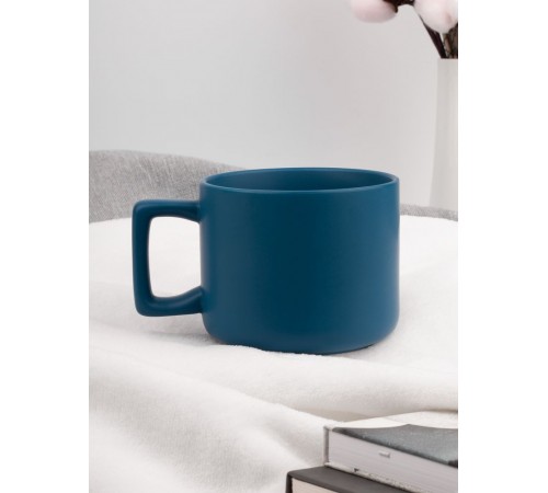 Чашка Jumbo в коробке матовая, морская волна