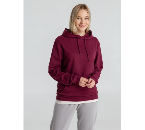 Толстовка с капюшоном унисекс Hoodie, бордовая