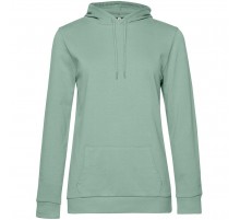 Толстовка с капюшоном женская Hoodie, серо-зеленая