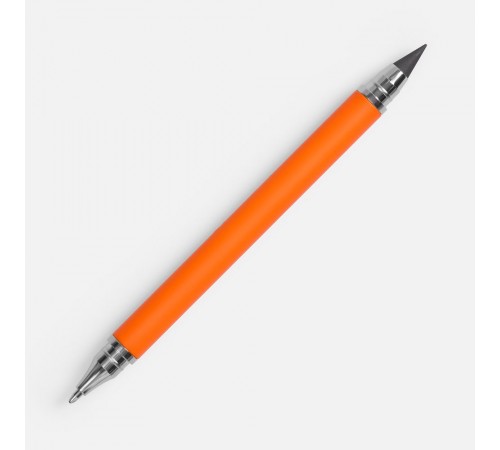 Ручка шариковая и вечный карандаш Diptych, оранжевая