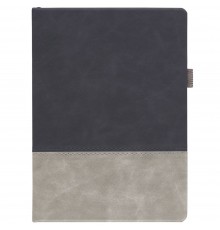 Ежедневник Horizon, недатированный, серый с черным