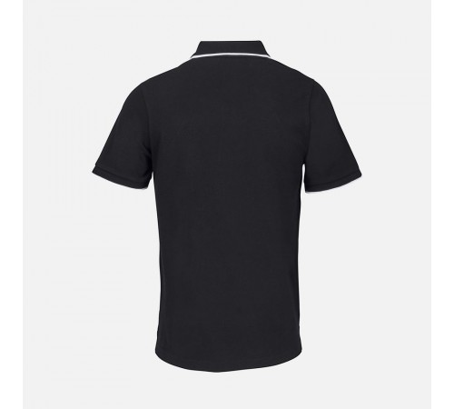 Рубашка поло унисекс Palermo, черная с белым