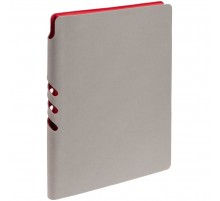 Ежедневник Flexpen, недатированный, серебристо-красный