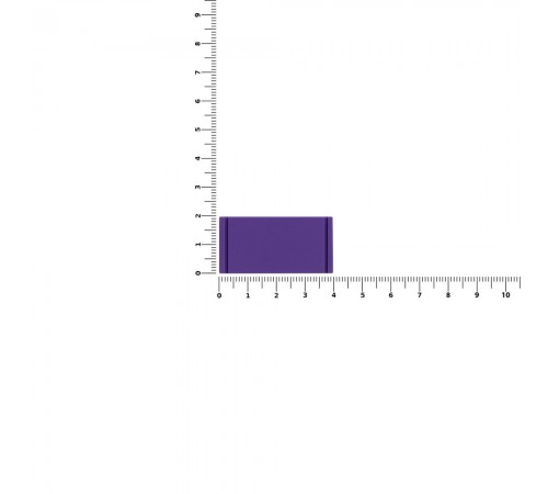 Лейбл из ПВХ Dzeta, XS, фиолетовый