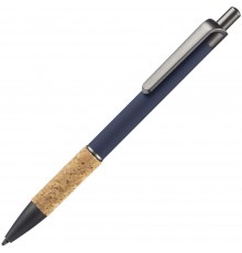 Ручка шариковая Cork, синяя