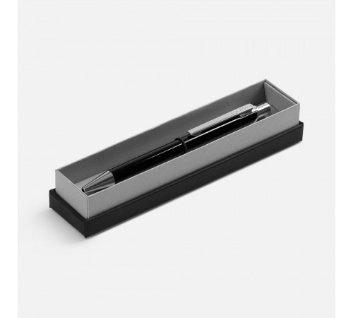 Ручка шариковая Arvent Glossy в футляре, черная