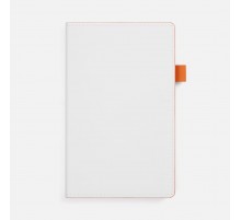 Ежедневник White Shall, недатированный, бело-оранжевый