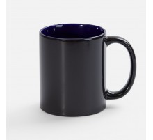 Кружка-хамелеон On Display, глянцевая, черная с синим
