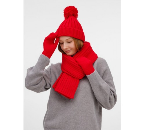 Шарф HappyGo, красный