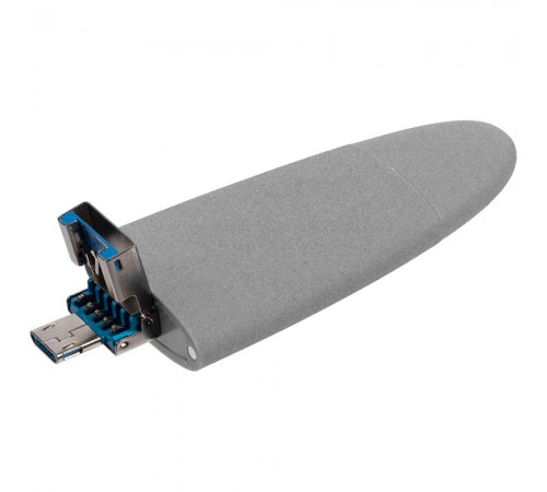 Флешка Pebble Universal, USB 3.0, серая, 64 Гб