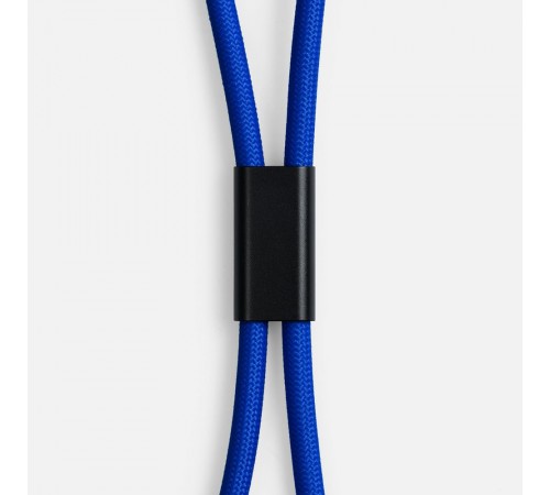 Кабель-ланьярд energyFlex Power Delivery 60 Вт, темно-синий