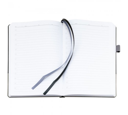 Ежедневник Horizon, недатированный, серый с черным