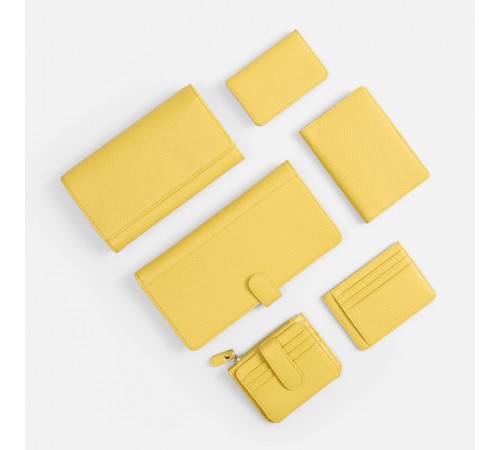 Картхолдер на молнии Unison, желтый